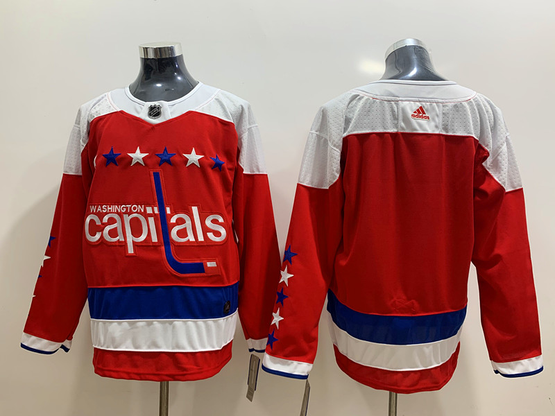 Men's Washington Capitals Red Breakaway Blank Jersey
